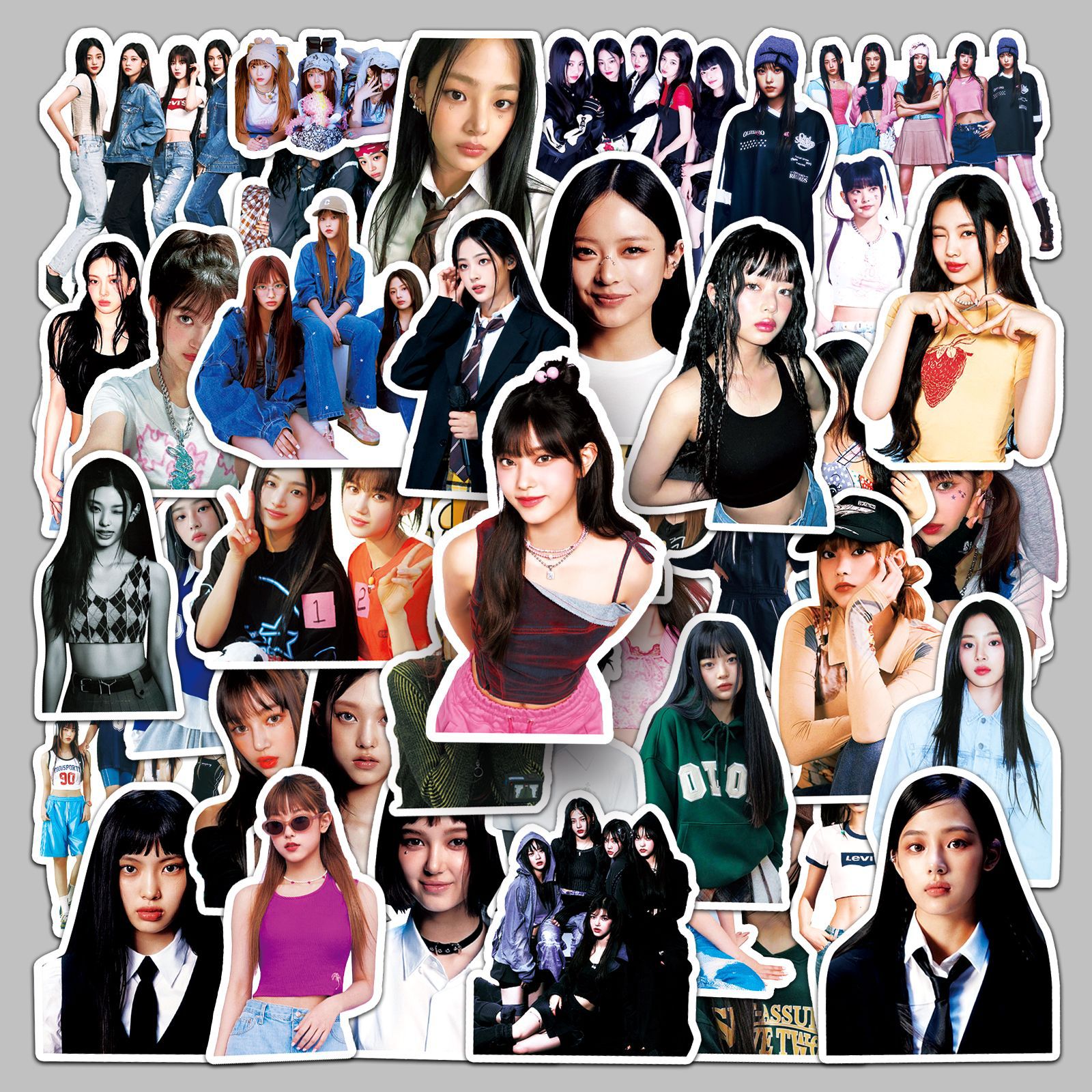 50张newjeans手账贴纸韩国女团明星周边手机壳电脑奶茶杯装饰防水