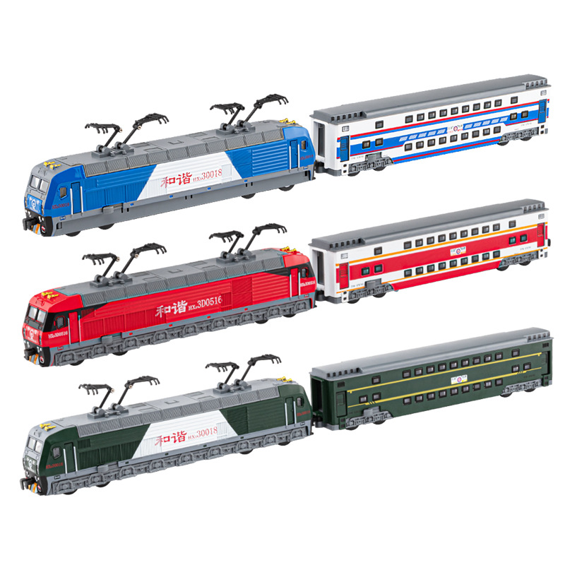 Simulación de automóviles Dongfeng Harmony Train Jugues de aleación Modelo de tren de alta velocidad Regalos de vacaciones para niños Transfronterizos
