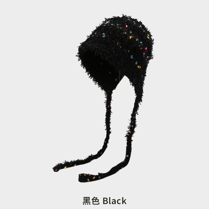 帽子冬季保暖护耳毛线帽可爱甜美出游韩系毛线帽显脸小防寒套头帽|undefined