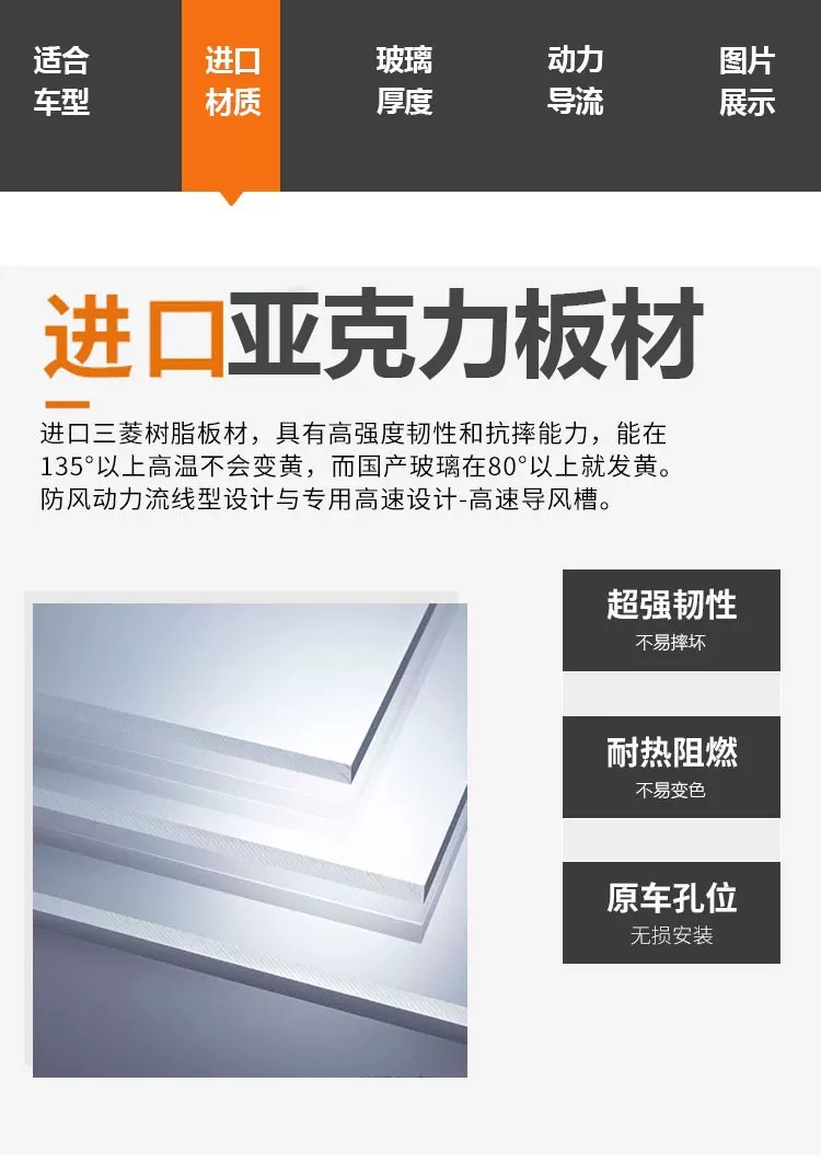 Suitable for Kymco Dink G150 front windshield modification, heightening and thickening GV transparent windshield accessories
