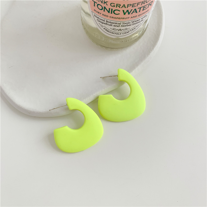 Wholesale Jewelry Cute Solid Color Arylic Earrings display picture 2