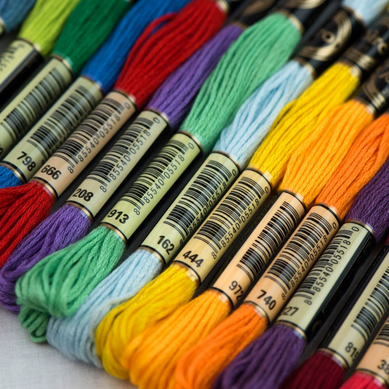 12 8 -метр вышивальная нить 447 цвет хлопок нить вышивка линия DIY изделия аксессуары крестик линия ст strap подошва с вышивкой линия