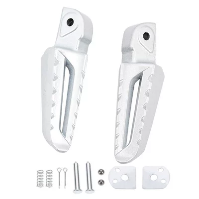 Suitable for Electric Vehicles and Motorcycles, Modified Accessories, Kara Pedals, Folding Pedals, Rear Seat Pedals (Electric vehicle pedal) - white