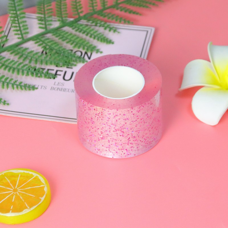 Nano cinta pellizco música burbuja que sopla descompresión bricolaje hecho a mano hueco hecho en casa Bola de agua adhesivo de alta costura adhesivo de doble cara