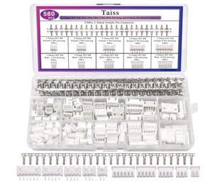 560Pcs Female Needle Connector Adapter Plug Kit 2.54mm23456 Cable Connector