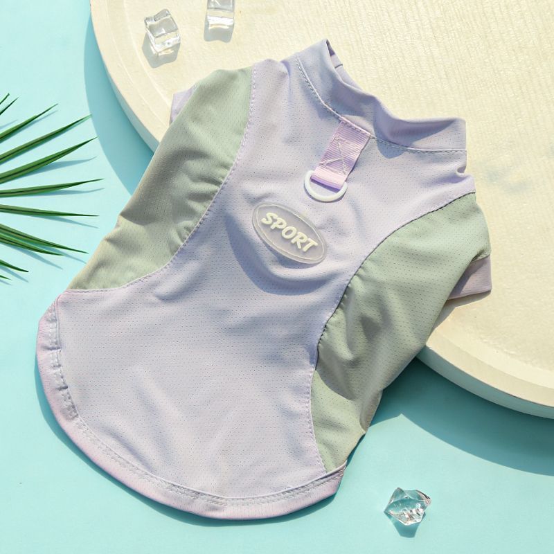 宠物大狗金毛衣服春夏薄款透气冰丝狗狗猫咪衣服凉感背心防晒用品|undefined