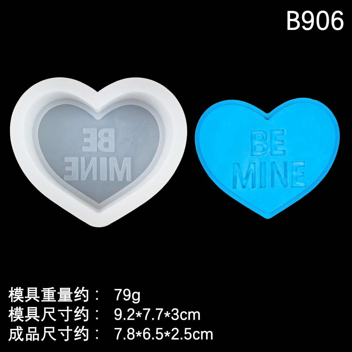 San Valentín letras amor jabón hecho a mano molde de silicona fondant mousse de chocolate molde de pastel molde de vela de aromaterapia