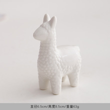 北欧简约陶瓷小羊坨摆件软装家居样板房装饰品厂家直发跨境小摆件