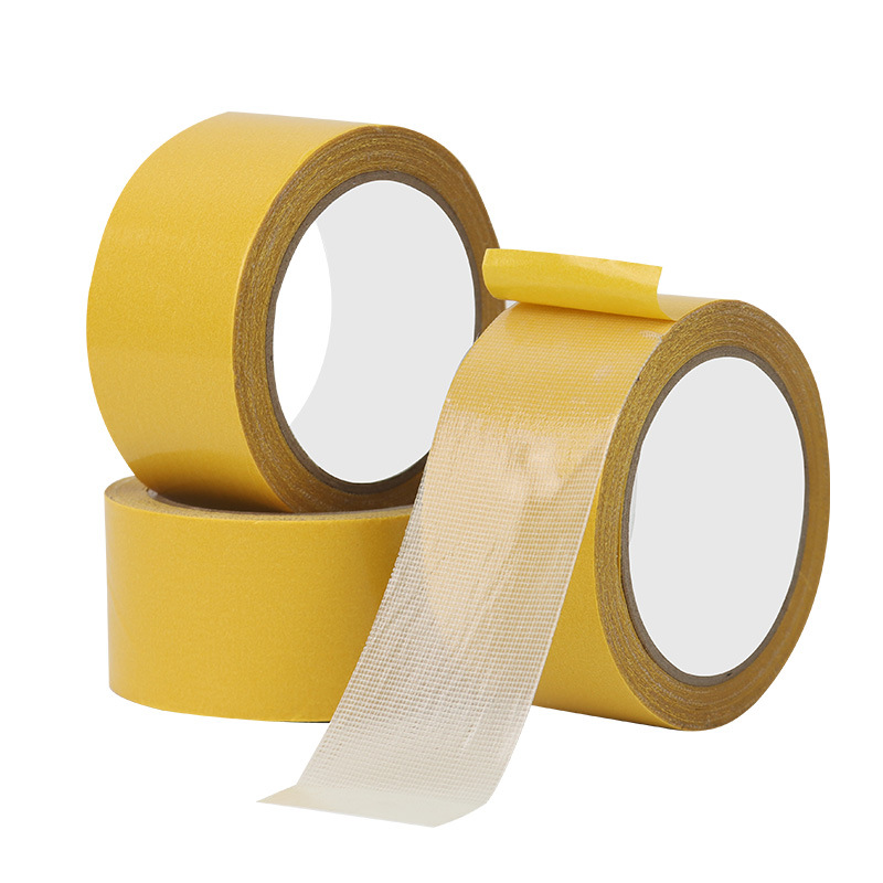 Cinta a prueba de viento a base de tela de doble cara de rejilla, película de mantillo de boda sin costuras de alta viscosidad, pegamento de alfombra fijo, pegamento de doble cara a base de tela de malla