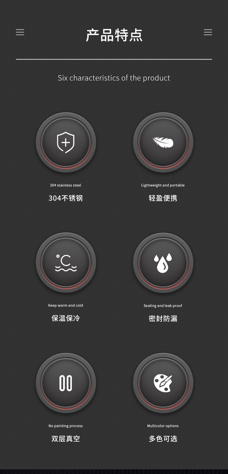 创意304不锈钢智能保温杯广告商务送礼直杯LED触摸显示温度杯批发详情3