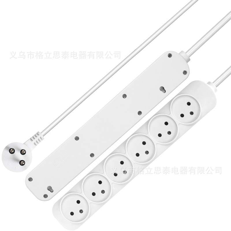 Gelistar以色列式插座插排插线板多孔位1.5米带线拖线板插板
