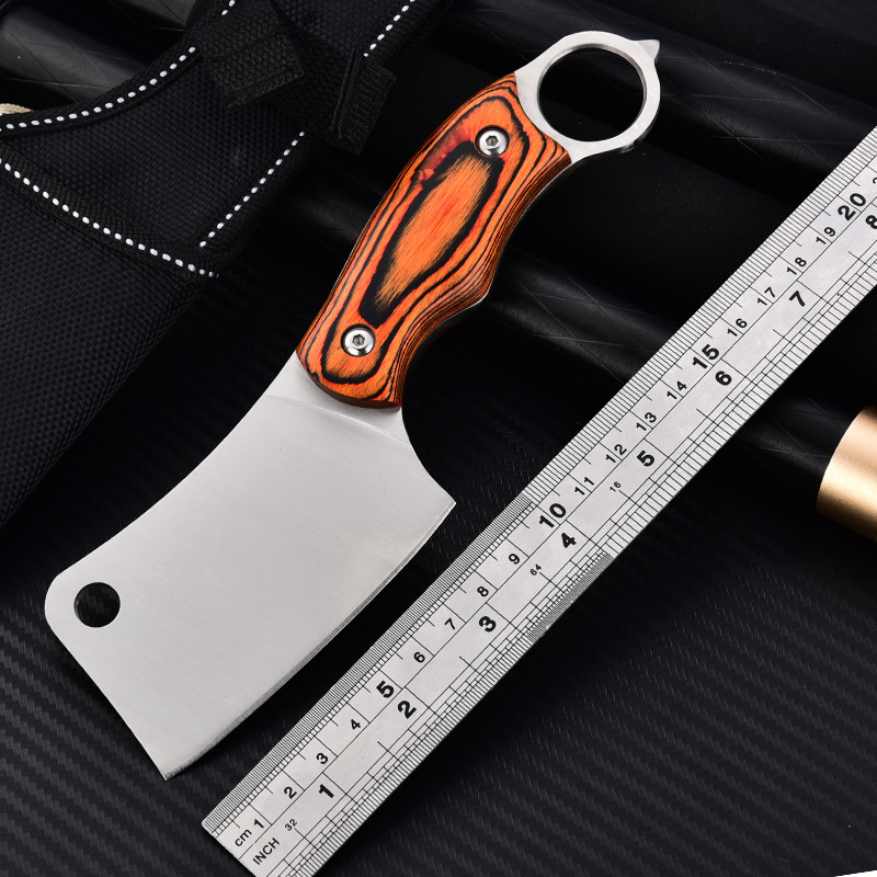 厂家自营现货战术荒野求生小菜刀多功能户外刀具非折叠刀随身小刀