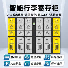 智能行李寄存柜机场酒店景区条码指纹刷卡人脸高铁火车站储物柜