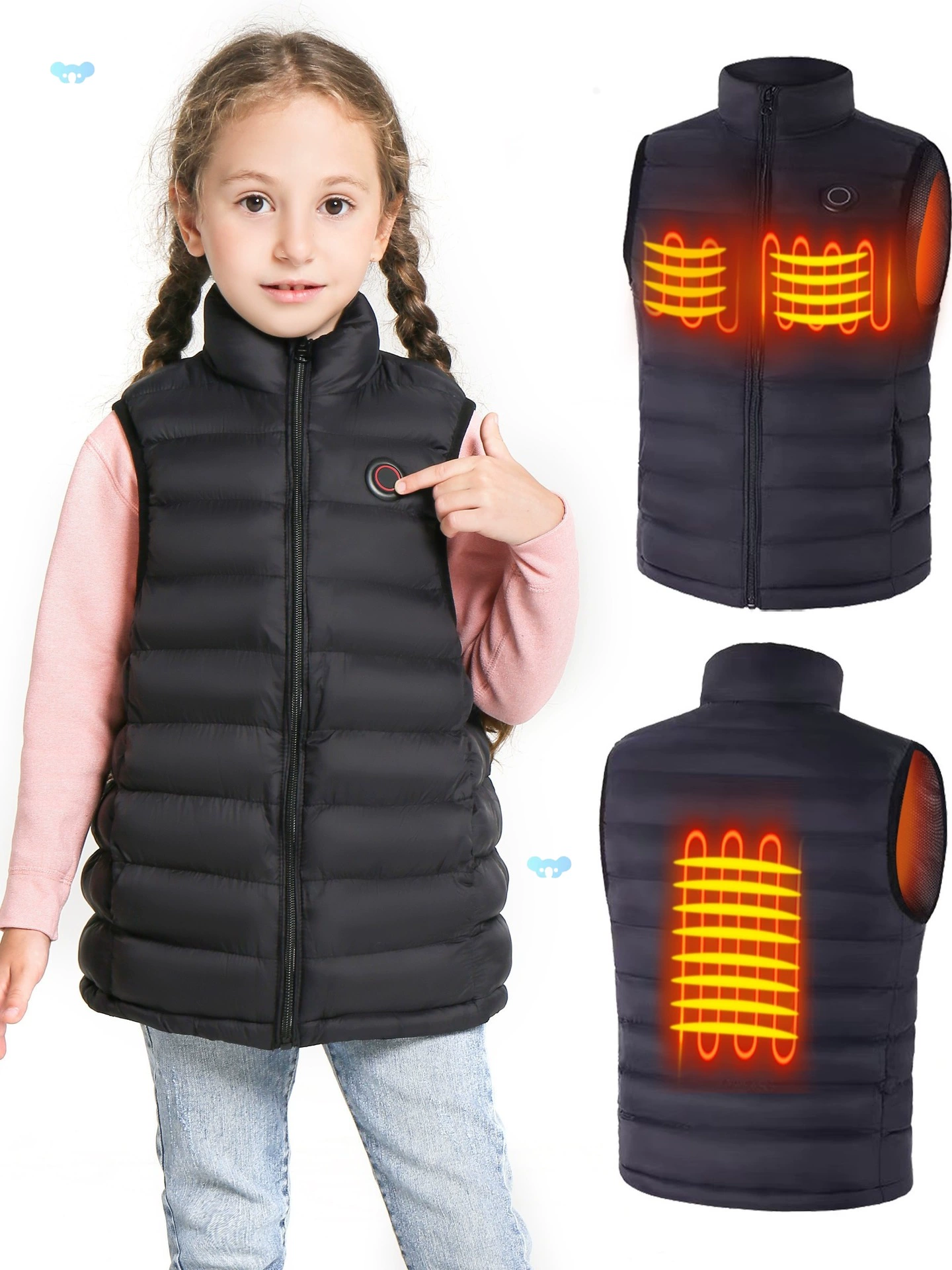Молодежный легкий жилет с подогревом и аккумулятором 5В для трансграничных поставок