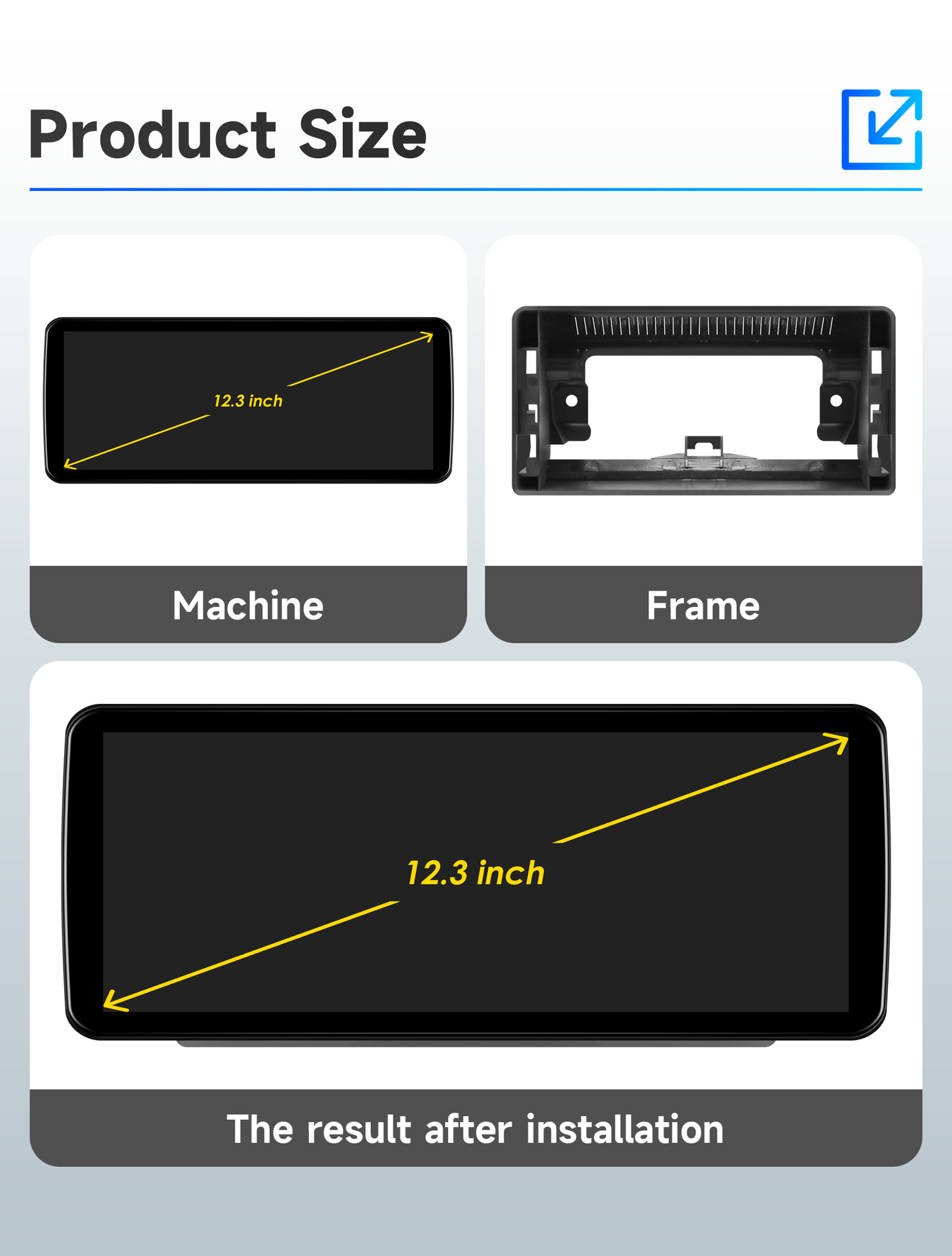 Suitable for 2015-2018 Mercedes-Benz A-Class GLA NTG 5.0 system A180L A200L central control large screen navigation