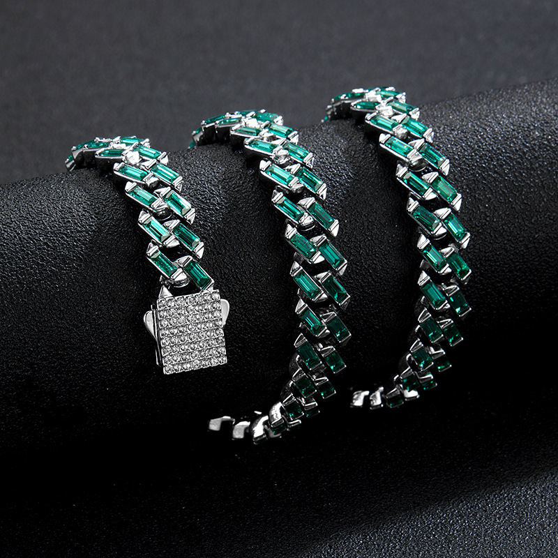 Fashion Geometric Alloy Inlay Rhinestones Unisex Necklace 1 Piece