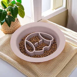 硅胶宠物碗狗狗防噎碗户外狗碗防滑碗猫狗碗宠物食具缓食盘慢食碗