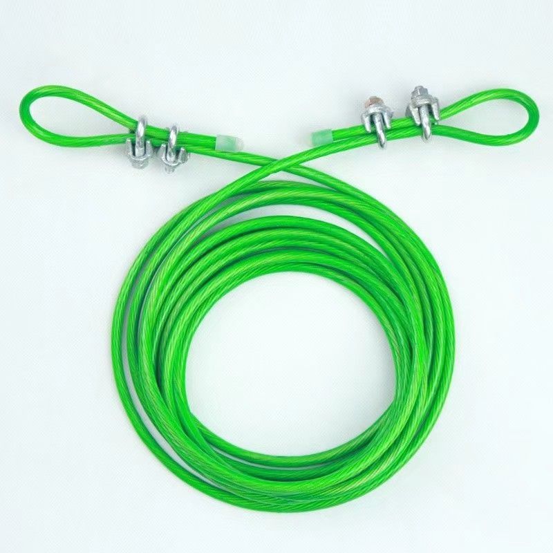 Indoor and Outdoor Clothesline with Thickened Steel Wire Rope for Drying Quilts, Sunshade Net, Grape Trellis, Durable Full Set for Drying Quilts, Thickened