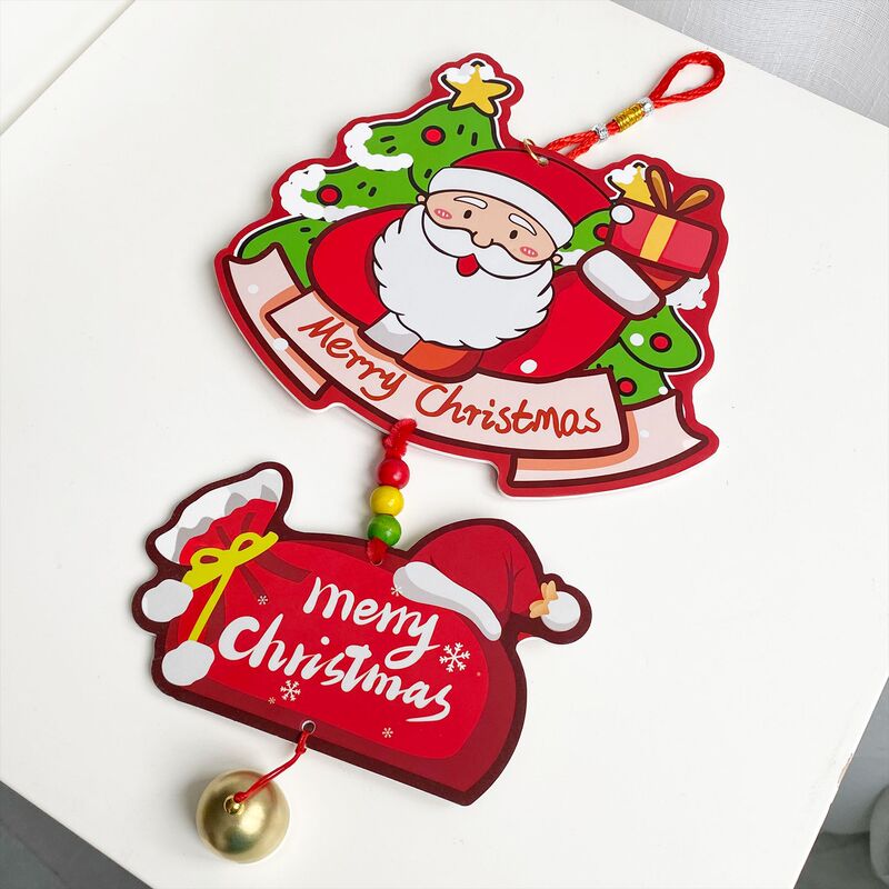 2025 新しいクリスマス小さなペンダントクリエイティブ面白い装飾ベルクロスボーダースポット卸売 KT ボードペンダント|undefined