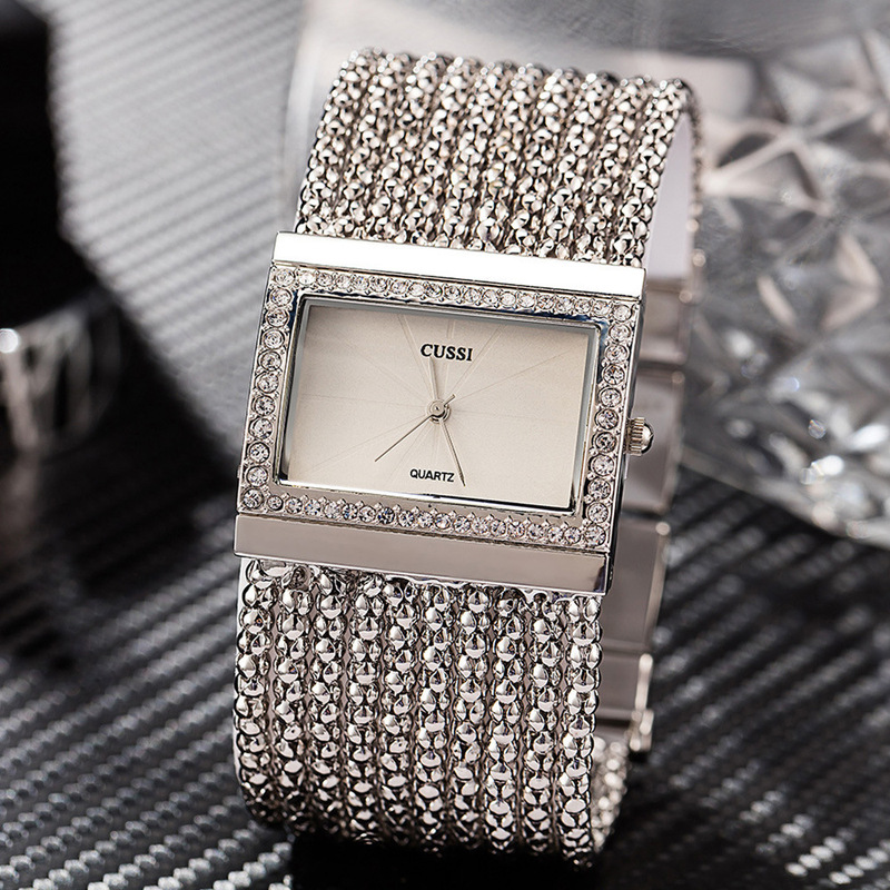 Fashion Trendy Women's Luxury High Quality Watch Square Large Dial Decorative Atmospheric Watch