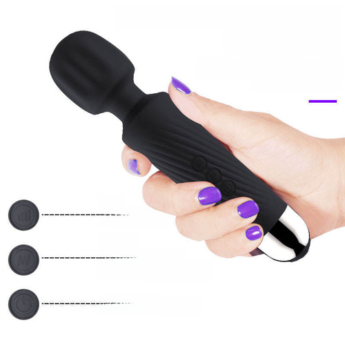 Exporting foreign trade non-standard vibrator female strong vibration ribbed massage rod second wave self-pleasure rod women's erotic sex products