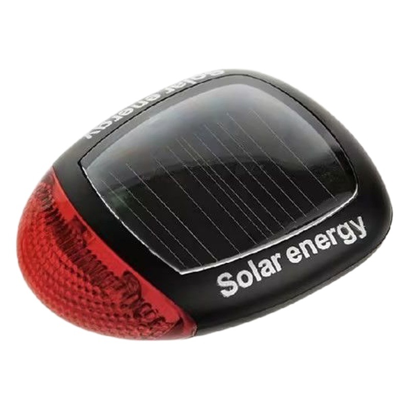 Luz trasera para bicicleta, luz trasera de advertencia solar para bicicleta de montaña, luz decorativa para ciclismo nocturno, equipo de ciclismo al aire libre