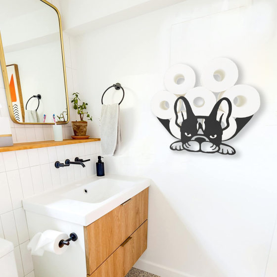Amazon's Popular Puppy Toilet Paper Roll Holder, Fun Toilet Paper Holder, Interesting Paper Towel Storage Bathroom Decoration