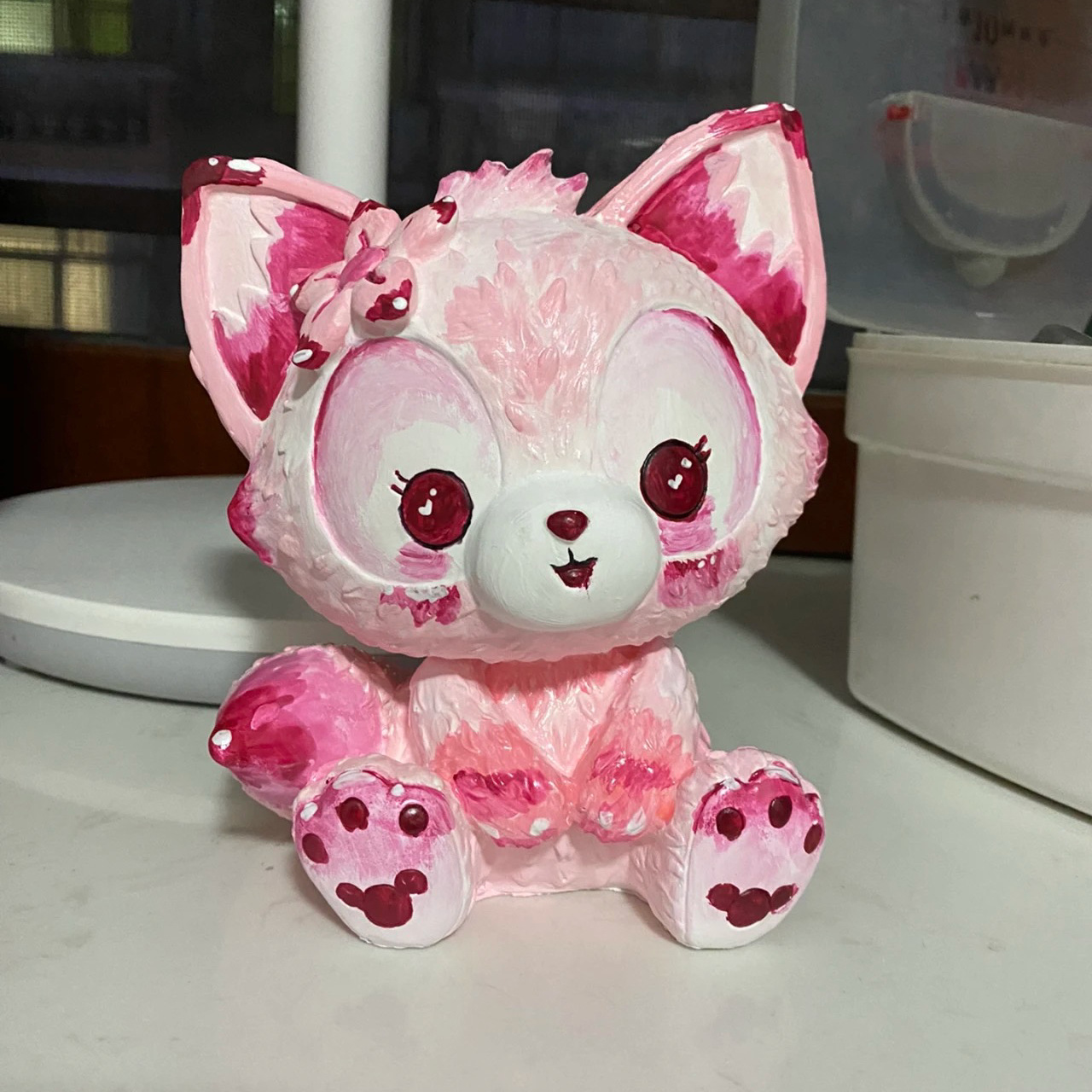 Gato y ratón Tom gato yeso muñeca mercado nocturno lindo gato 3d puesto de pintura tridimensional niños dibujos animados para colorear