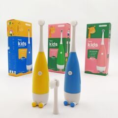 クリエイティブアニメ児童電動歯ブラシ2 ~ 4 ~ 8歳の赤ちゃん学生の柔らかい毛防水歯ブラシ電池の振動歯