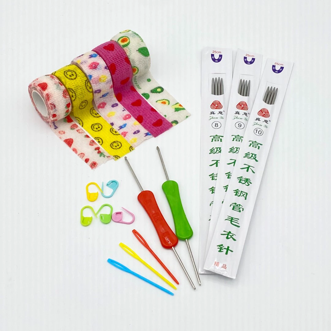 Летняя тканевая линия тапочки комплект Защитная повязка на палец стальная игла метка Пряжка обувь пластиковая игла