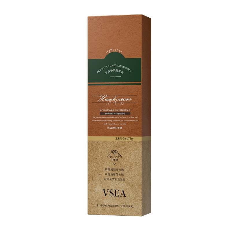 VSEA botánica crema de manos, hidratación, hidratación, refrescante, no grasa, caja de regalo, regalo de mano.
