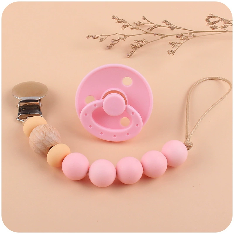 Новые Детские принадлежности соска DIY Творческий Детский силиконовый укус молярная цепочка для сосков костюм из двух частей