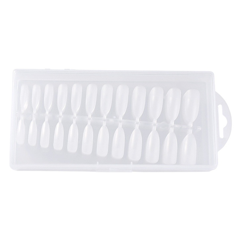 Manicura pieza de uñas desgaste de uñas especial largo concubina imperial Oval esmerilado talla libre de molienda media pegatina parche de uñas completo al por mayor