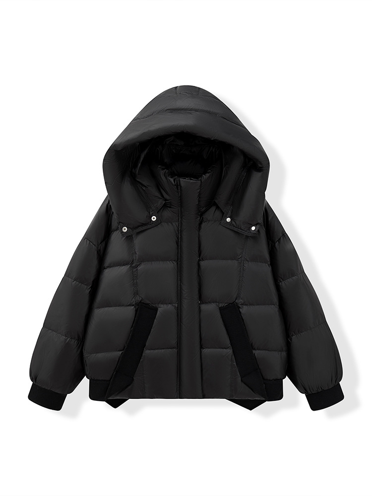 Chaqueta corta de plumón de ganso, estilo nuevo de invierno de alta gama, chaqueta acolchada pequeña, abrigo de plumón para clima frío. image 8