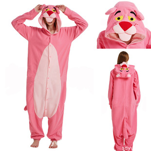 kigurumi�ۼt���BƤ��Pink Panther��ͨ�����B�w˯�¶���H�Ҿӷ�