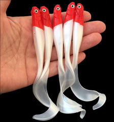 Wholesale 3D Curly Tail Soft Fish Belly Hook Slot 6.5g Luya Soft Bait False Bait Fishing Bait Fishing Gear