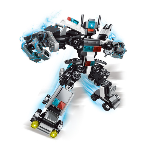 Pioneer SWAT building blocks compatible with Lego box set synthetic robot King Kong assembly combination children's transformation toy
