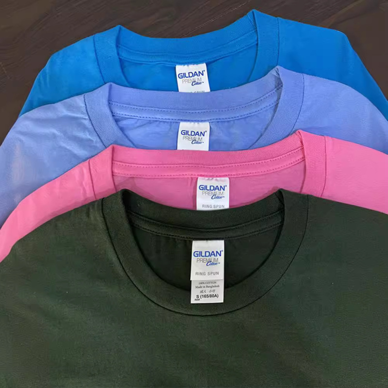 GILDAN Gildan 76000 men's and women's short-sleeved T-shirt fixed shift clothing system work printed logo cotton advertising shirt