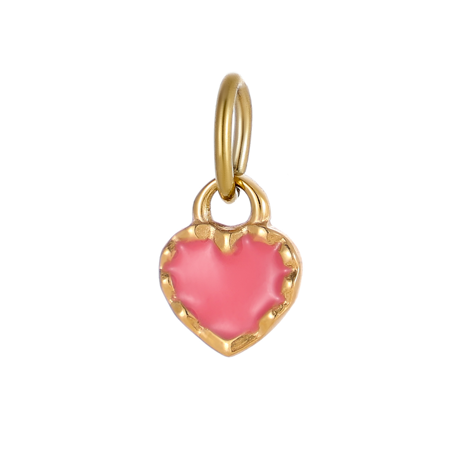 2g Weight Pendant Jewelry Making Type 8*10mm Jewelry Making Size DIY Jewelry Accessories Classification 1 Piece Quantity Titanium Steel Material Heart Shape Pattern Plating Design Simple Style Style 1 Piece 8*10mm Titanium Steel Heart Shape Pendant 20