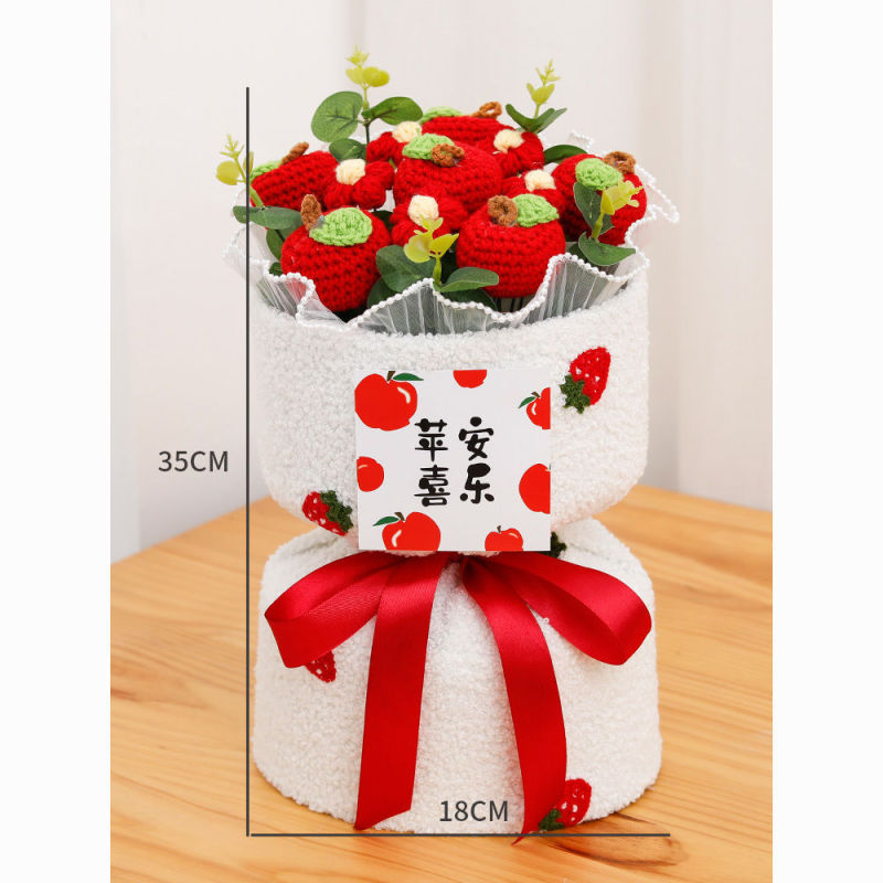 完成品プレゼント手作り毛糸メリヤスひまわり花束誕生日彼女の親友創意卒業シーズンプレゼント|undefined