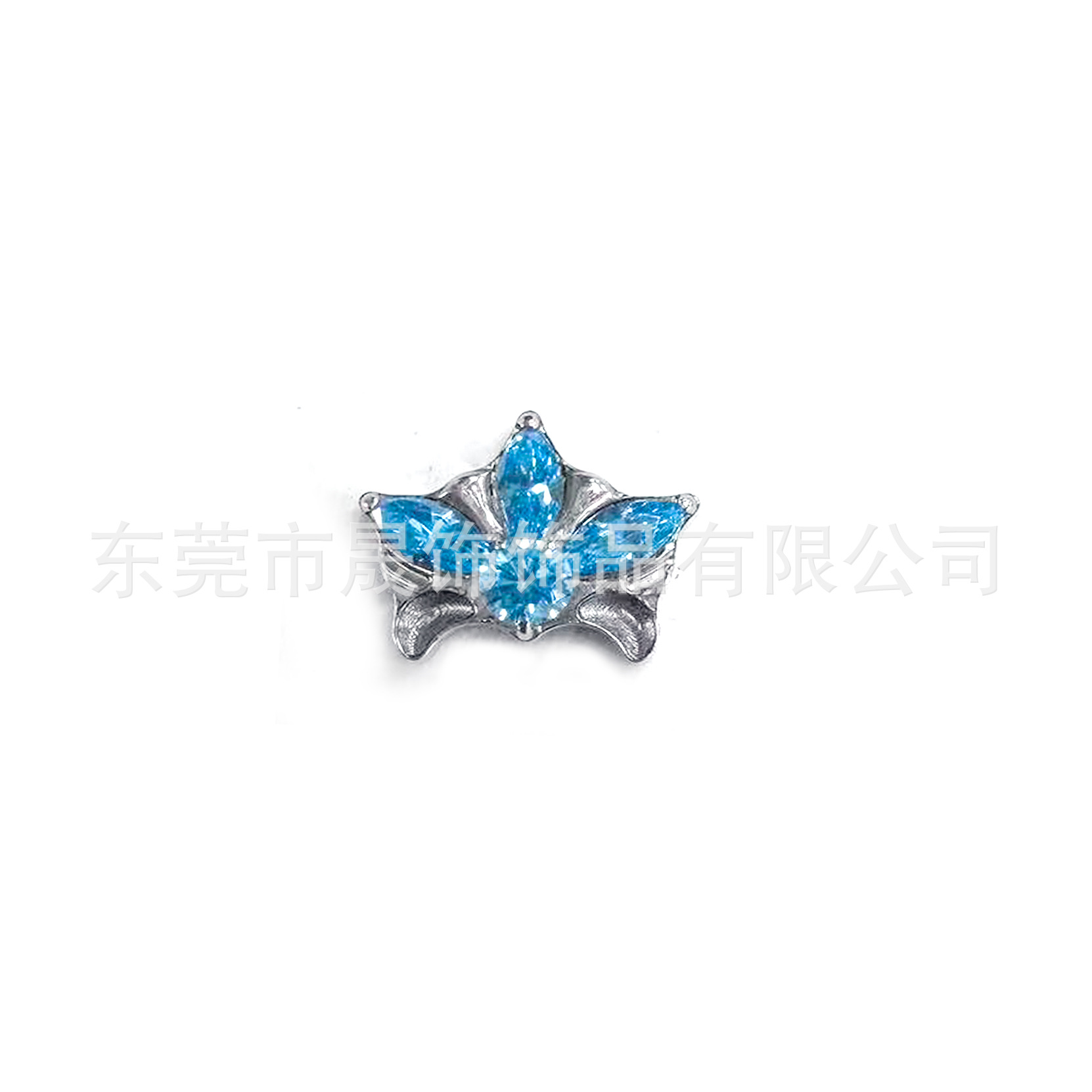 F136 Titanium Flower 卉型 Ear Stud Studded Cubic Zirconia Helix Cartilage Stud G23 Implant Grade Titanium 人体 Piercing Jewelry Cubic Zirconia Ear Stud