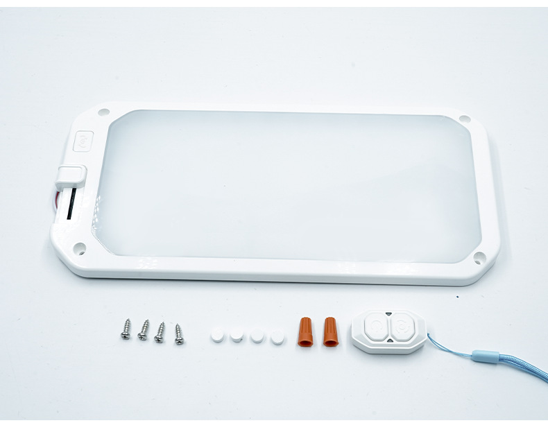 Rv Light, Car Compartment Three-Color Lighting, Square Ceiling Light, Cab Night Light, Reading Light, Led Light