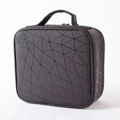 廠家直銷手提隔板化妝箱亞馬遜跨境外貿旅行化妝品收納包