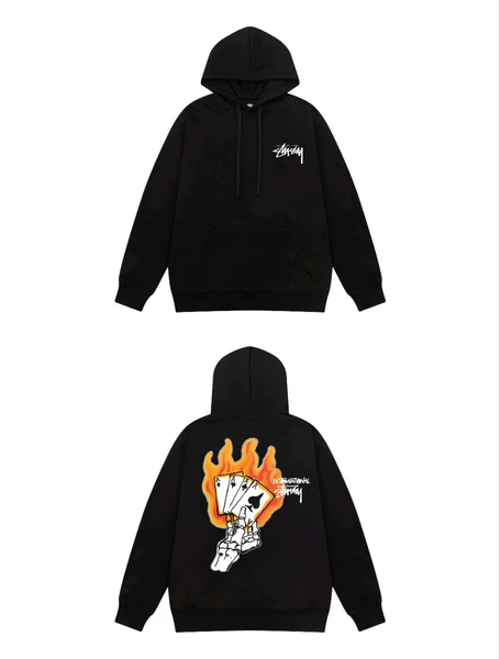 Skeleton Hand Card Black