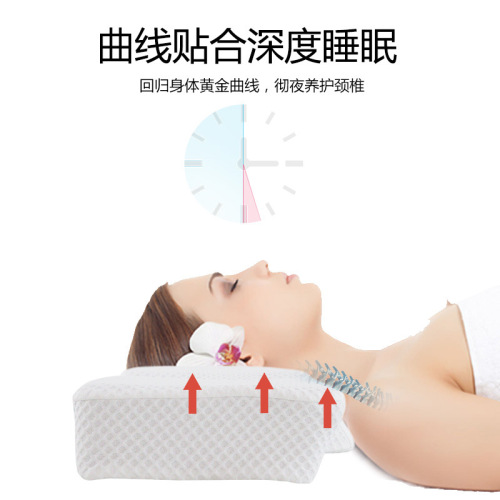 Cross-border memory pillow cervical vertebra pillow cervical vertebra pillow spine special side sleeping high and low pillow memory foam pillow core wholesale