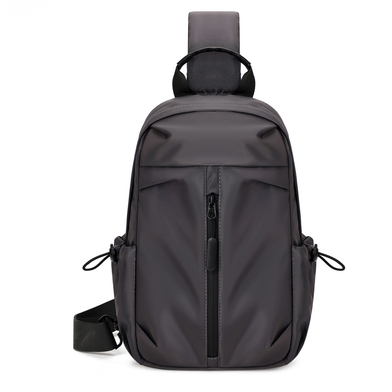 Transfronterizos nuevos hombres de negocios simple bolso de pecho de gran capacidad a prueba de salpicaduras multicapa bolso de hombro ligero mochila al por mayor