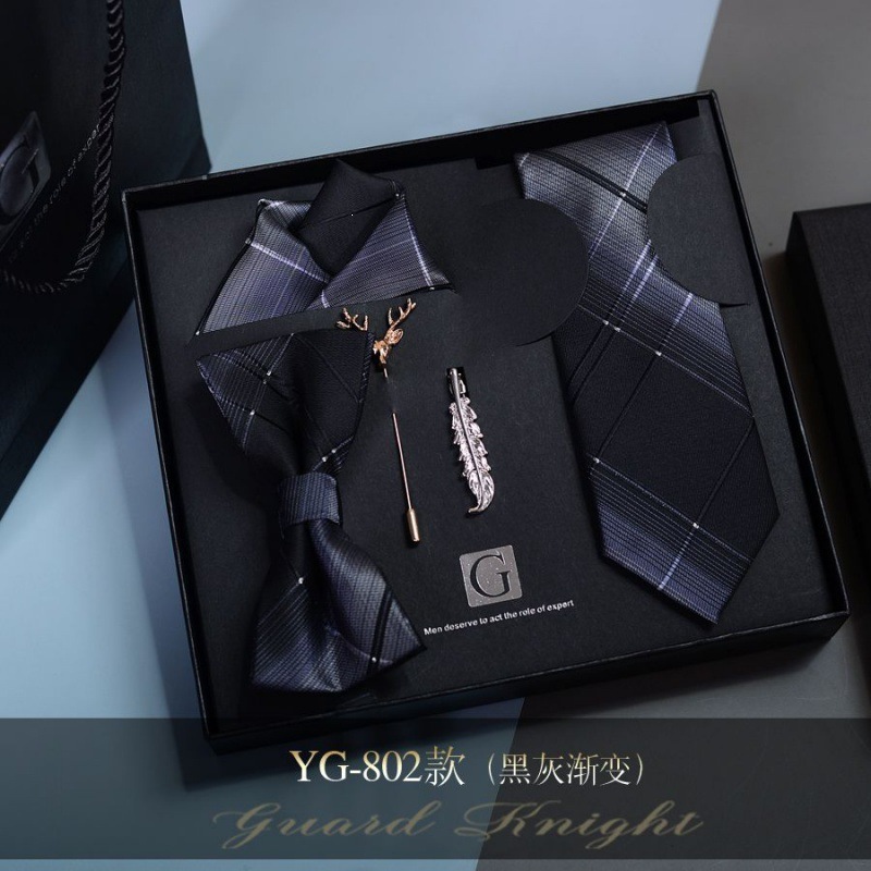 Caja de regalos de boda de novio formal europeo y americano corbata casual coreana para niños regalos de San Valentín sin golpear image 13