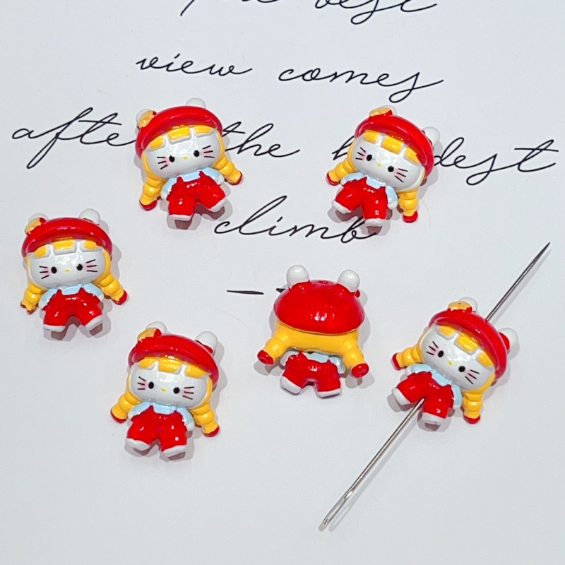 編組 KT 猫 diy 携帯電話チェーンかわいいペンダントかわいいキーホルダーぬいぐるみ漫画人形ペンダントアクセサリー|undefined