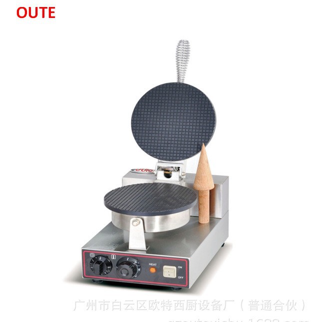 欧特厂家直销OT-ZU-1商用电热雪糕皮机单头脆皮蛋筒机冰淇淋甜筒