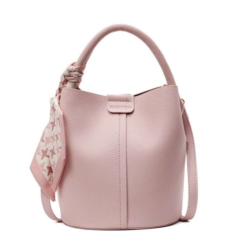 Bolso de cubo portátil de todo fósforo de moda de alta gama para mujer 2025 nuevo estilo bolso de mensajero de hombro simple casual simple
